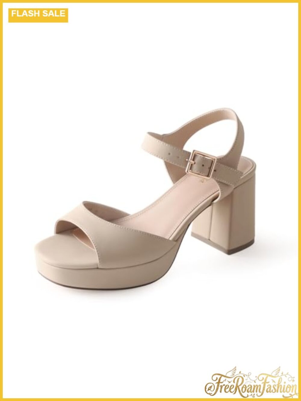 Chunky Platform Heeled Sandals Open Toe Ankle Strappy Party Dress Shoes